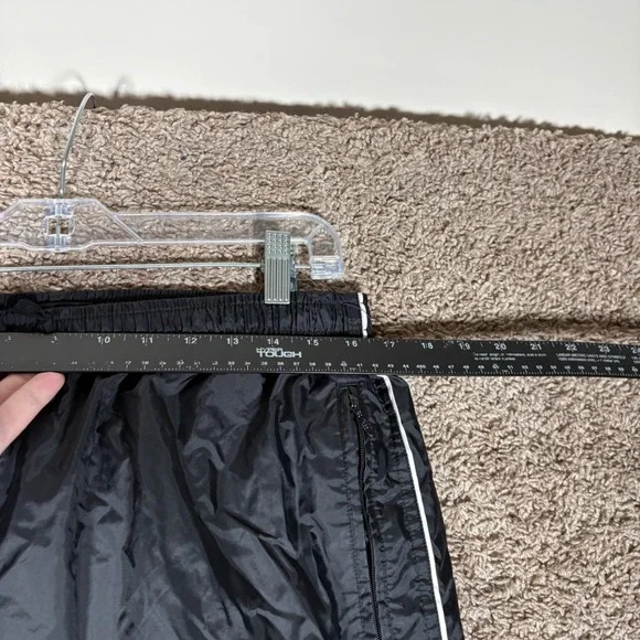 Vintage Nike Track Pants Men's Black White Lined Y2K Grunge Skate Goth Size L - Picture 4 of 10